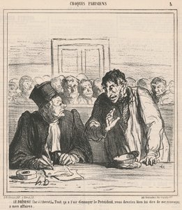 Den anklagade av Honoré Daumier