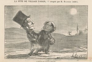 Återkomsten är ofta svår av Honoré Daumier