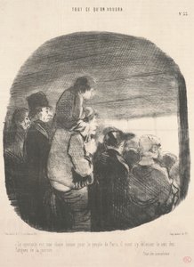 Skådespelet är en bra sak för folket i Paris... av Honoré Daumier
