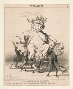 Lagens triumf den 31 maj, från Actualites av Honoré Daumier