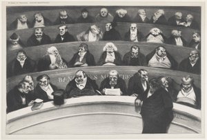 Den lagstiftande magen av Honoré Daumier