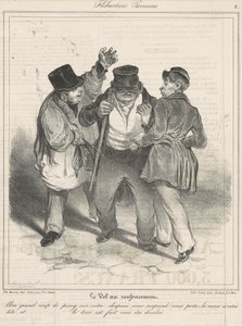 Stölden i fördjupningen av Honoré Daumier