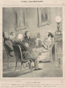 monitor spelare av Honoré Daumier
