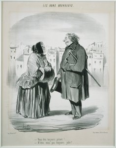 Les Bons Bourgeois- Du är alltid galant! av Honoré Daumier