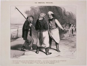 Les Canotiers Parisiens- Hej! Jag som trodde att vi precis hade upptäckt ... av Honoré Daumier