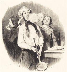 Pannkakorna av Honoré Daumier