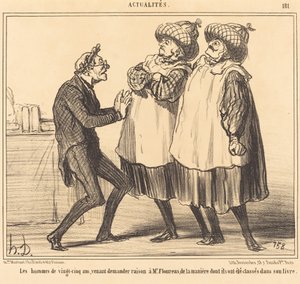 Tjugofemåriga män... av Honoré Daumier