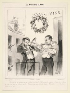Musikerna i Paris: Ton, ton, ton av Honoré Daumier