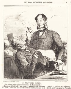Kaffepolicyer av Honoré Daumier