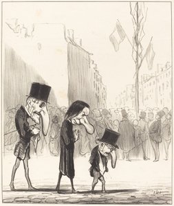 De tre små heliga av Honoré Daumier