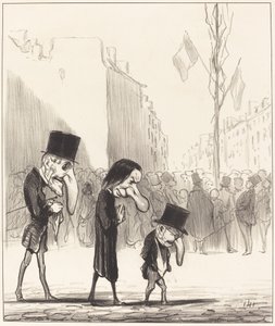 De tre små heliga av Honoré Daumier