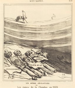 Lagstiftande arenor av Honoré Daumier