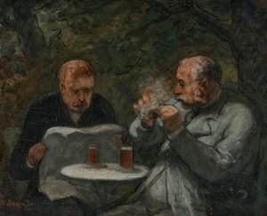 Öldrickare av Honoré Daumier