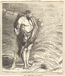 Stallen i Augeas av Honoré Daumier