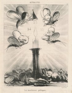 De politiska myggorna av Honoré Daumier