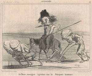 Ryssar uppmuntrar jordbruk av Honoré Daumier