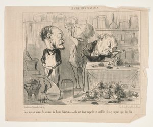 De lärda i av Honoré Daumier