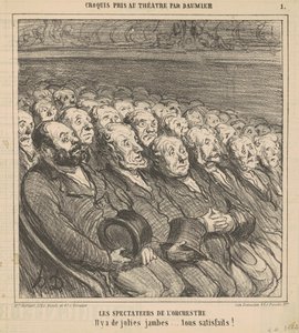 Orkester åskådare av Honoré Daumier