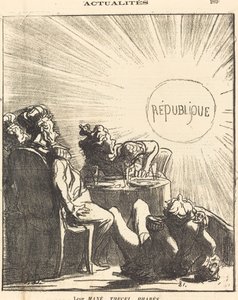 Deras Mané, Thecel, Pharès av Honoré Daumier