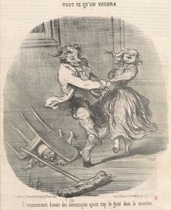 Nackdelen med att ha tjänare... av Honoré Daumier