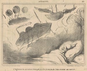 Leviathan-ingenjören hittar i en dröm... av Honoré Daumier