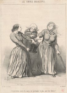 Upproret mot män... av Honoré Daumier