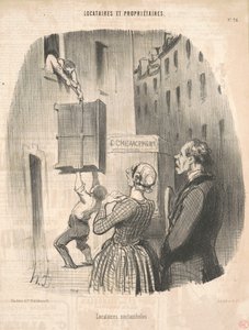 Nattuggla hyresgäster av Honoré Daumier