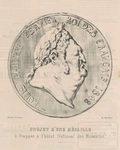 Louis-Philippe, den siste kungen av fransmännen av Honoré Daumier