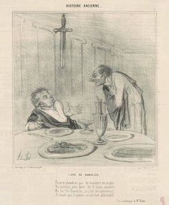 Damokles svärd av Honoré Daumier