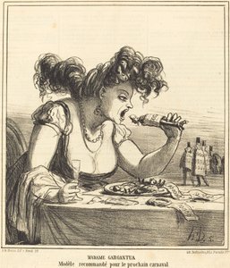Fru Gargantua av Honoré Daumier