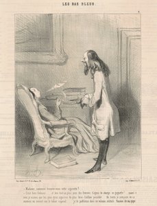 Fru, hur gillar du den här cigaretten? av Honoré Daumier