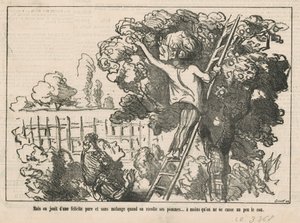 Men vi njuter av ren lycka av Honoré Daumier