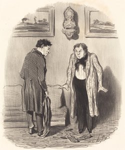 Men när jag säger att jag inte kan röra fötterna... av Honoré Daumier