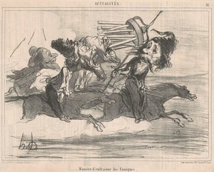 Hur man tränar kosackerna av Honoré Daumier