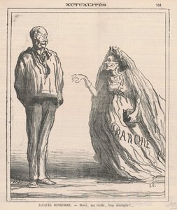 Tack, min gamla, för nedgångna! ... av Honoré Daumier