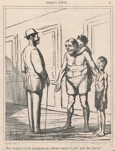 Min sorg är att inte kunna... av Honoré Daumier