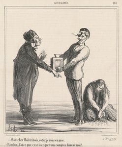 Min kära holsteinare, snälla rösta... av Honoré Daumier