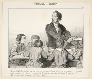 Monsieur Adolphe Chamouillard, du kommer därför att visa dig. #10 av lärare och hummer av Honoré Daumier