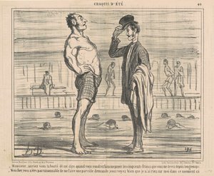 Sir, skulle du vara snäll nog att berätta... av Honoré Daumier