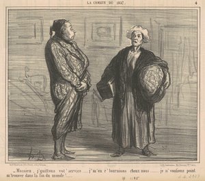 Mossieu, jag lämnar din tjänst... av Honoré Daumier
