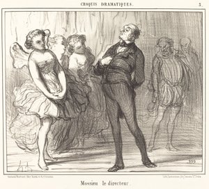 Regissören Mossie av Honoré Daumier