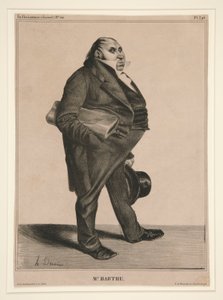 herr Barthe, pl. 294 från serien C?l?brit? de la Caricature (Caricature av Honoré Daumier