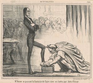 Mr Hume låtsas... av Honoré Daumier