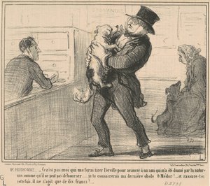 Mr Prudhomme...det är inte jag som kommer att göra mig själv... av Honoré Daumier