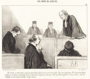 Mr. Advokat har gjort full rättvisa... av Honoré Daumier