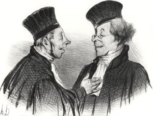 Min kära! Du svimmade... beundransvärt. Det gjorde verkligen ett bestående intryck!, 1838. av Honoré Daumier
