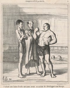 Går bara i kallbad... av Honoré Daumier
