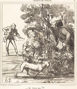 Dra inte!!! av Honoré Daumier