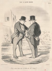 Så vi stal bollen från Mr Green? av Honoré Daumier