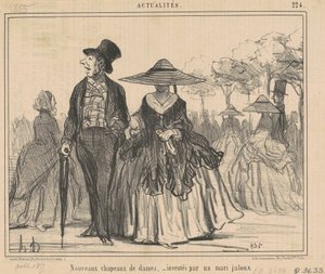 Nya dammössor... av Honoré Daumier